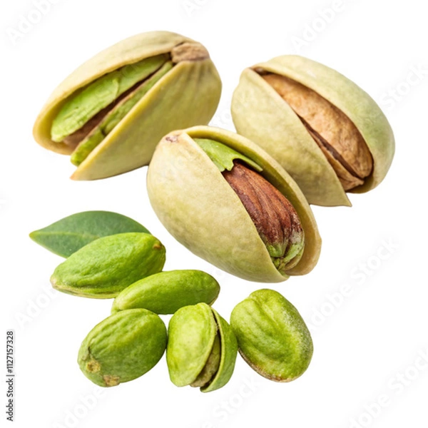 Obraz pistachio isolated on white background
