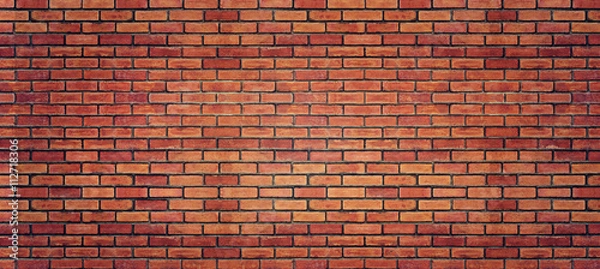 Obraz Tekstura ściany z czerwonej cegły na tle