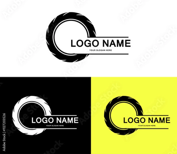 Obraz wheel logo brand icon vector