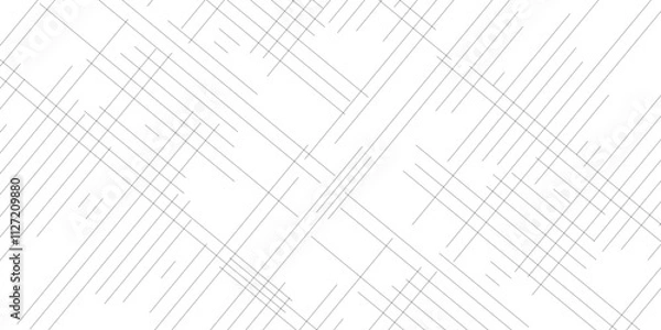 Obraz Seamless pattern with thin diagonal lines. Black and white abstract background.