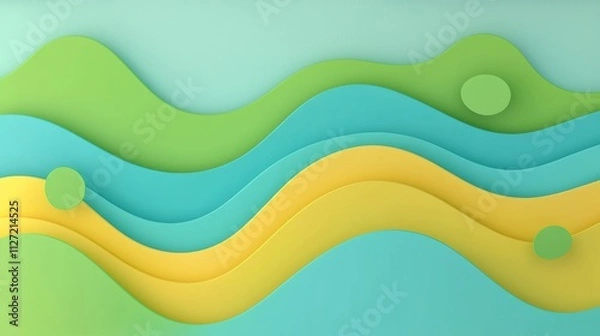 Fototapeta Neon Gradients: Luminous neon green transitioning into bright yellow with a noise overlay, evoking a sense of excitement and energy.