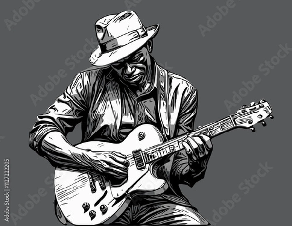 Obraz Blues Player