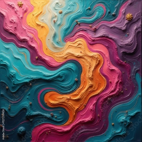 Fototapeta Abstract colorful swirls