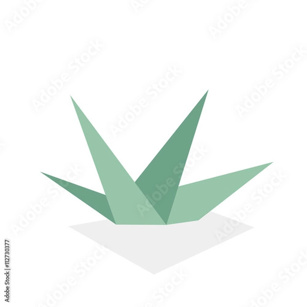 Obraz Green Grass in Poligon Style