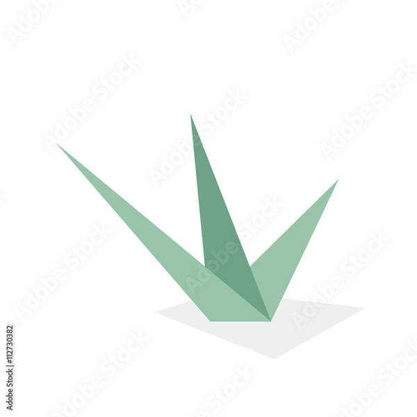 Obraz Green Grass in Poligon style 