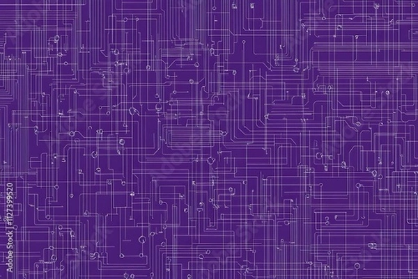 Fototapeta Futuristic vector illustration of a aqua circuit board with intricate digital tech elements, perfect for advanced technology backgrounds.