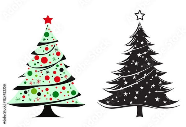 Obraz Vector Christmas tree