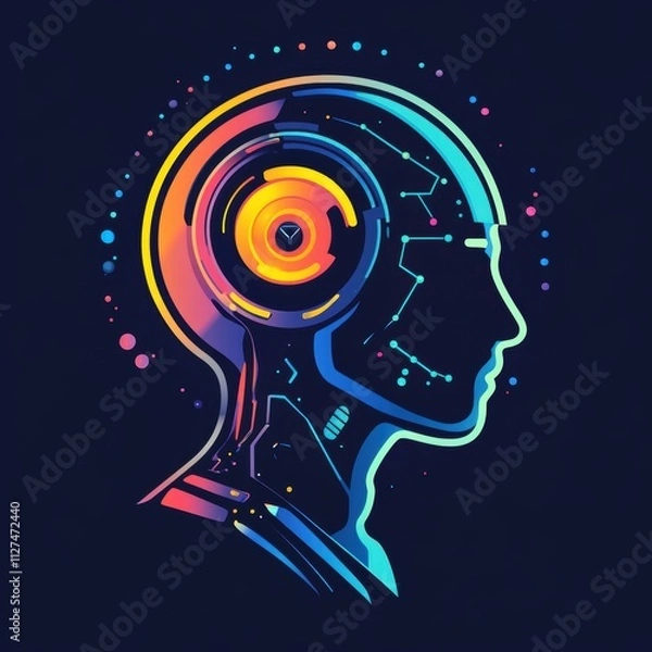 Fototapeta How to effectively represent innovation through your artificial intelligence logo