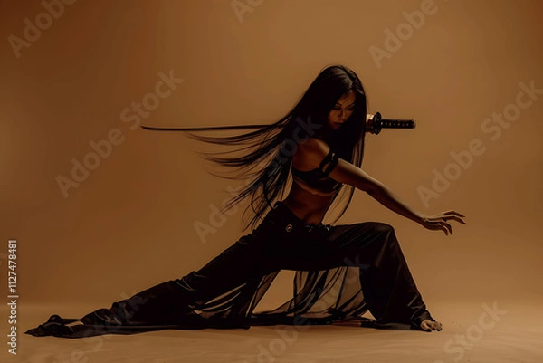 Obraz Warrior Woman with Katana