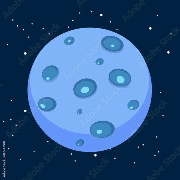 Obraz Blue Planet / Flat Design