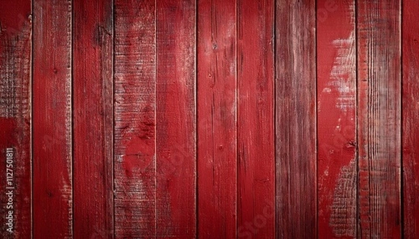 Obraz rustic old weathered red wood plank background