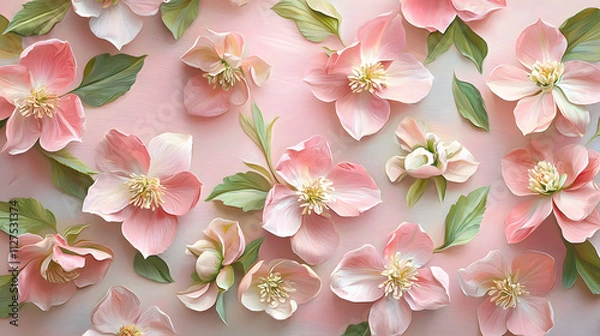 Obraz A pink flower with a green stem