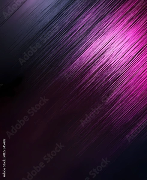 Fototapeta Abstract diagonal streaks in vivid pink and deep purple gradient with textured brushstroke effect