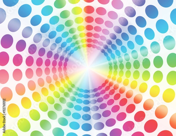 Fototapeta Regenbogen retro Hintergrund