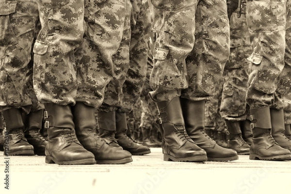 Obraz Commandos in a row