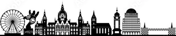 Obraz Hannover skyline / / wektor