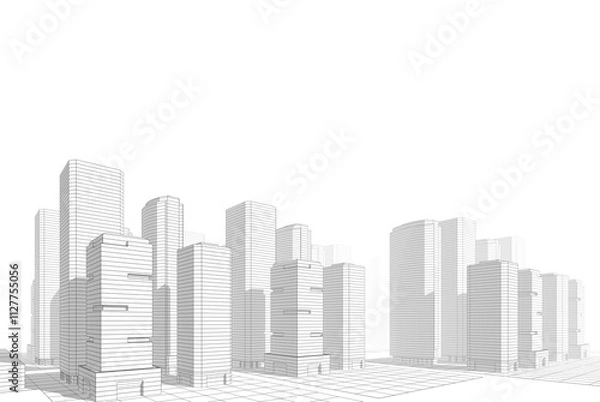 Obraz architecture 3d illustration