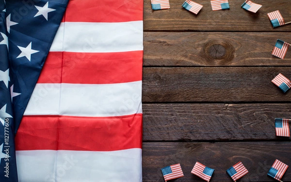 Obraz American Flag for Memorial Day or 4th of July - Background