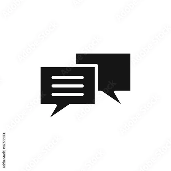 Fototapeta Conversation icon Thin line art collection