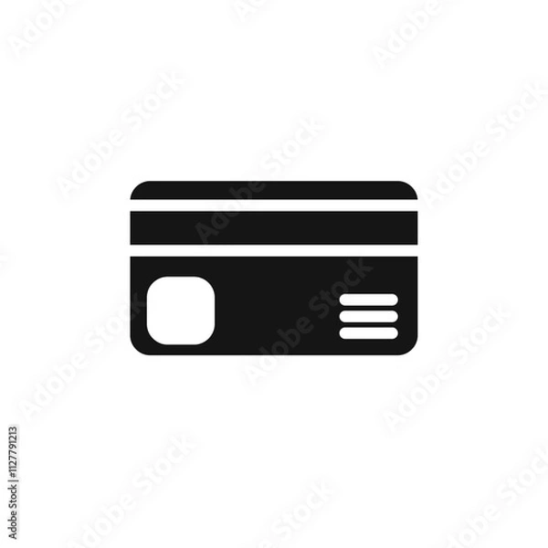 Fototapeta Credit card icon Thin line art collection
