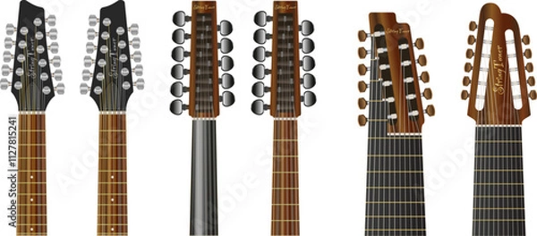 Fototapeta 11 String Instrument Heads