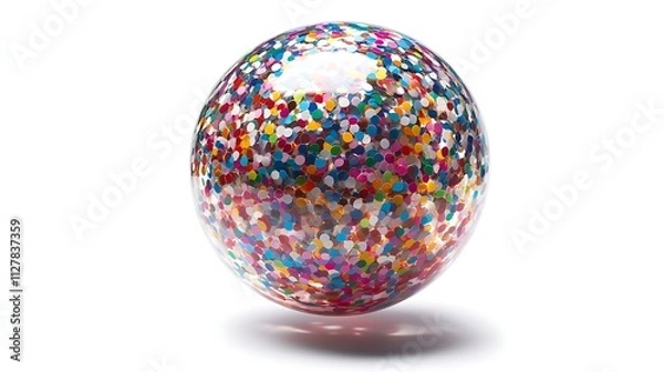 Obraz Bursting Confetti Balloon for New Year’s Party Fun