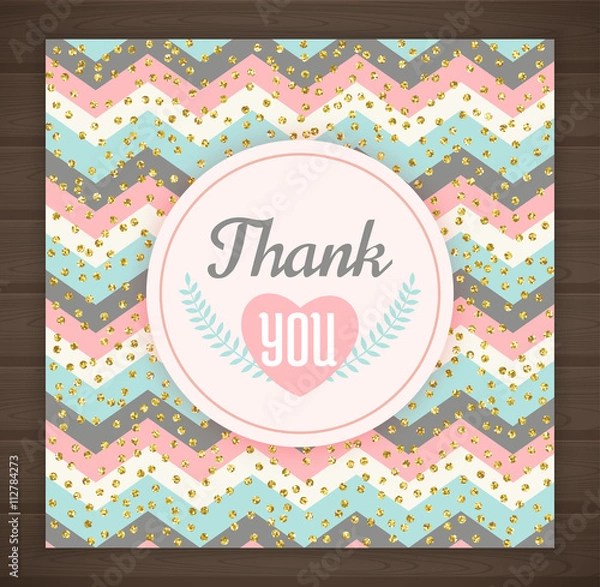 Obraz Thank you card