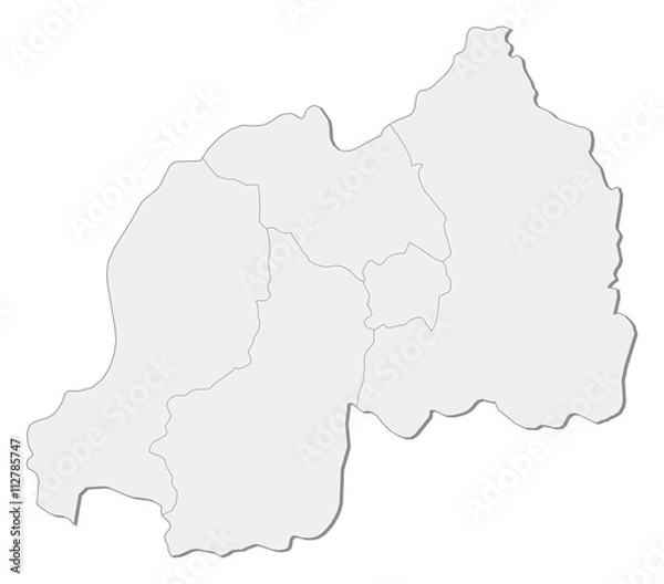 Fototapeta Map - Rwanda