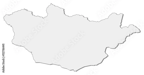 Fototapeta Map - Mongolia