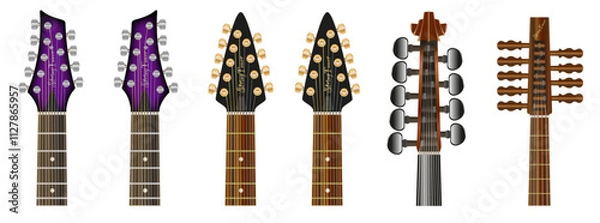 Fototapeta 9 String Instrument Heads