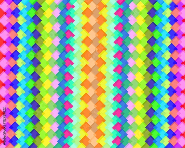 Fototapeta Glossy Colorful Geometric Pattern Vector Background
