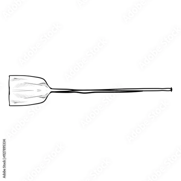 Fototapeta spatula handdrawn illustration