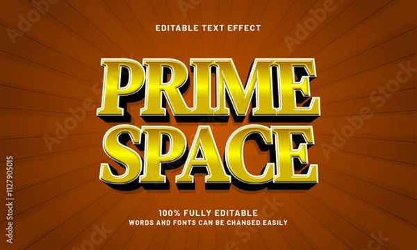 Fototapeta prime space editable text effects with a professional and modern theme