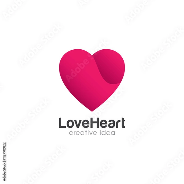 Obraz Creative Love Concept Logo Design Template
