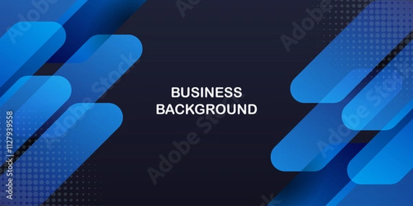 Fototapeta Dynamic vibrant colorful gradient blue background	