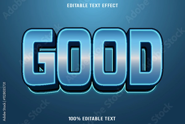 Obraz Good editable text effect 3d emboss modern style