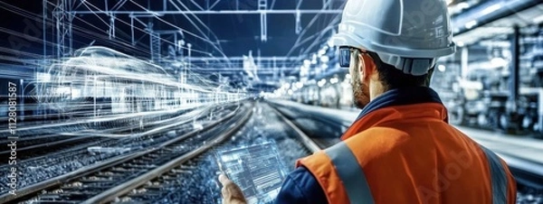 Obraz The role of engineers in ensuring safe train travel.