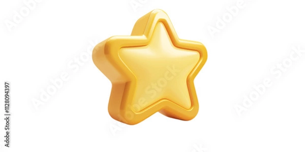 Obraz Golden 3D Star Icon