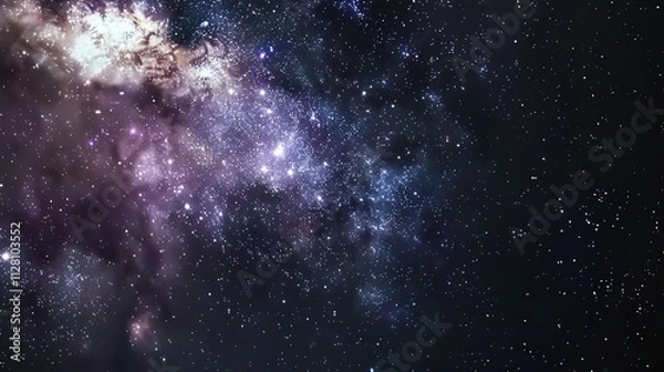 Fototapeta Perfect starry night sky background oute