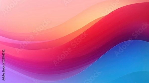 Fototapeta Abstract Colorful Waves Gradient Design Background