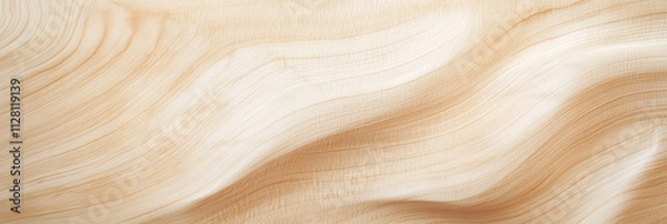 Fototapeta なめらかな起伏のある明るい木材のテクスチャ