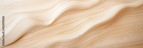 Fototapeta なめらかな起伏のある明るい木材のテクスチャ