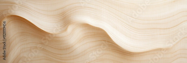 Fototapeta なめらかな起伏のある明るい木材のテクスチャ