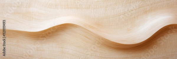 Fototapeta なめらかな起伏のある明るい木材のテクスチャ