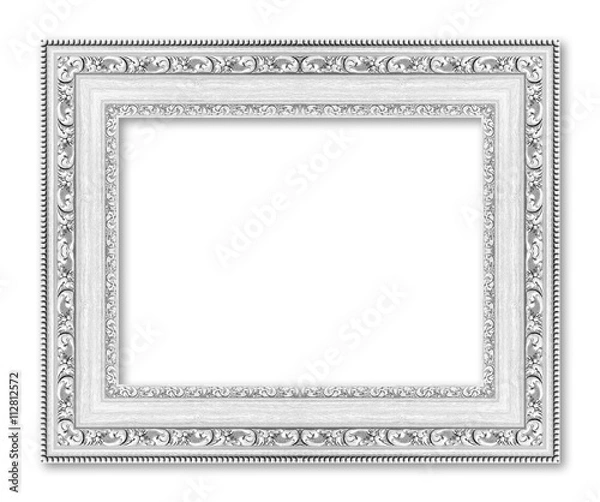 Obraz White picture frame isolated on white background