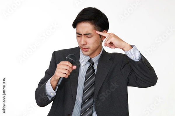 Fototapeta プレゼンをするビジネスマン