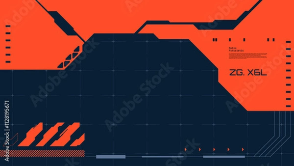 Obraz Retro futuristic cyberpunk background vector design