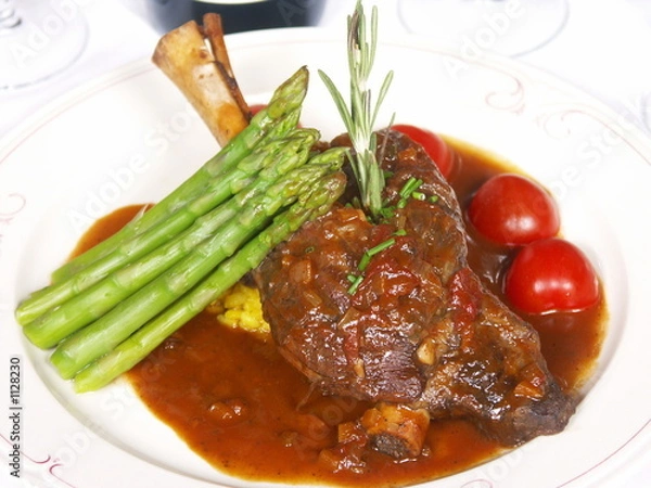 Fototapeta roasted lamb