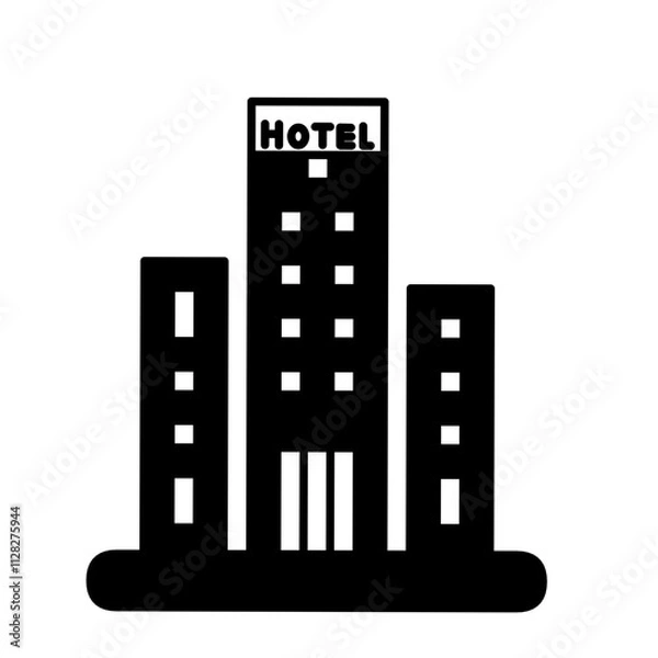 Obraz illustration of hotel