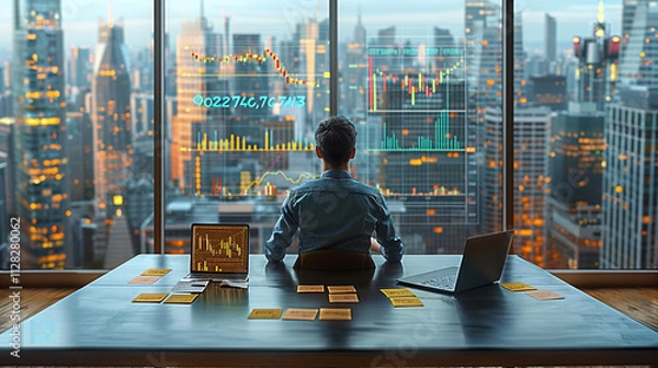 Fototapeta Strategic Financial Planning in Progress